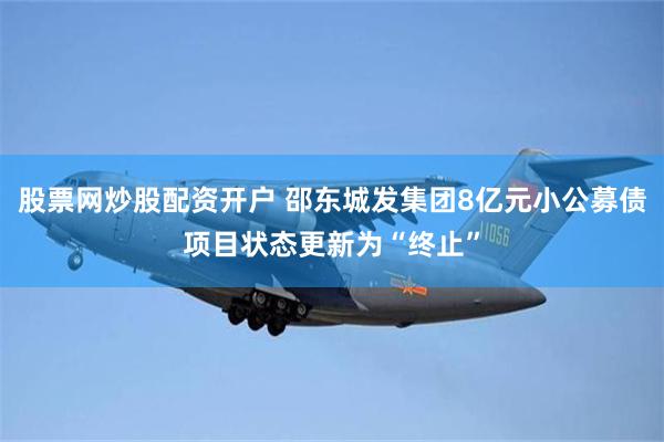 股票网炒股配资开户 邵东城发集团8亿元小公募债项目状态更新为“终止”