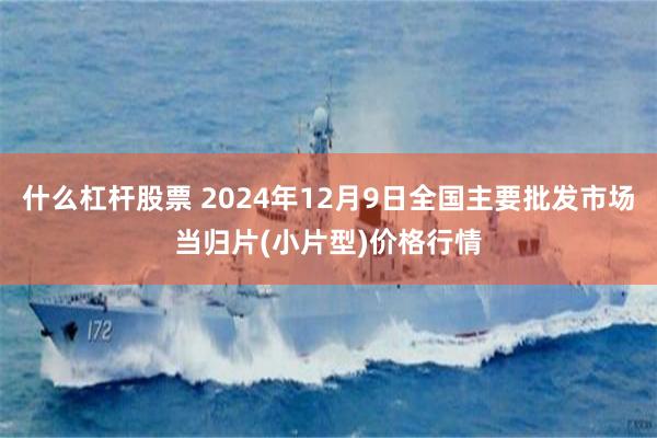 什么杠杆股票 2024年12月9日全国主要批发市场当归片(小片型)价格行情