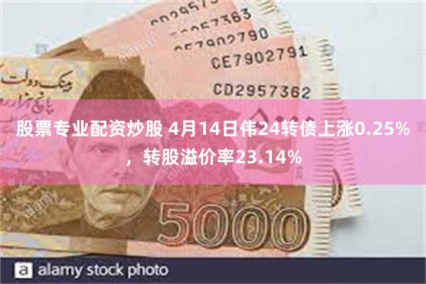 股票专业配资炒股 4月14日伟24转债上涨0.25%，转股溢价率23.14%