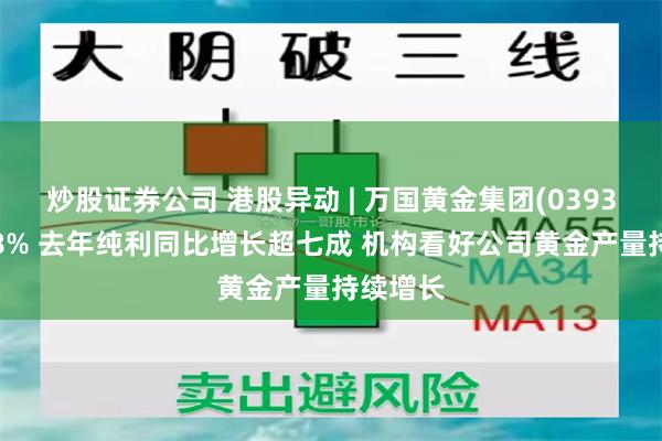 炒股证券公司 港股异动 | 万国黄金集团(03939)涨超8% 去年纯利同比增长超七成 机构看好公司黄金产量持续增长