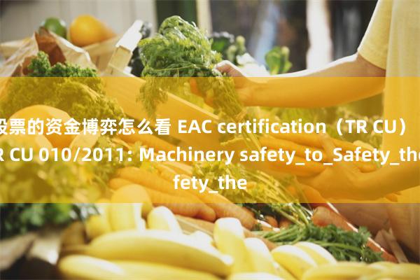 股票的资金博弈怎么看 EAC certification（TR CU） TR CU 010/2011: Machinery safety_to_Safety_the