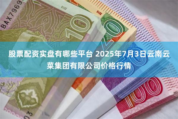 股票配资实盘有哪些平台 2025年7月3日云南云菜集团有限公司价格行情