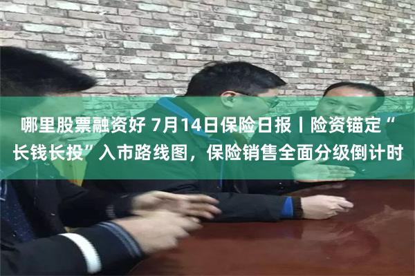 哪里股票融资好 7月14日保险日报丨险资锚定“长钱长投”入市路线图，保险销售全面分级倒计时